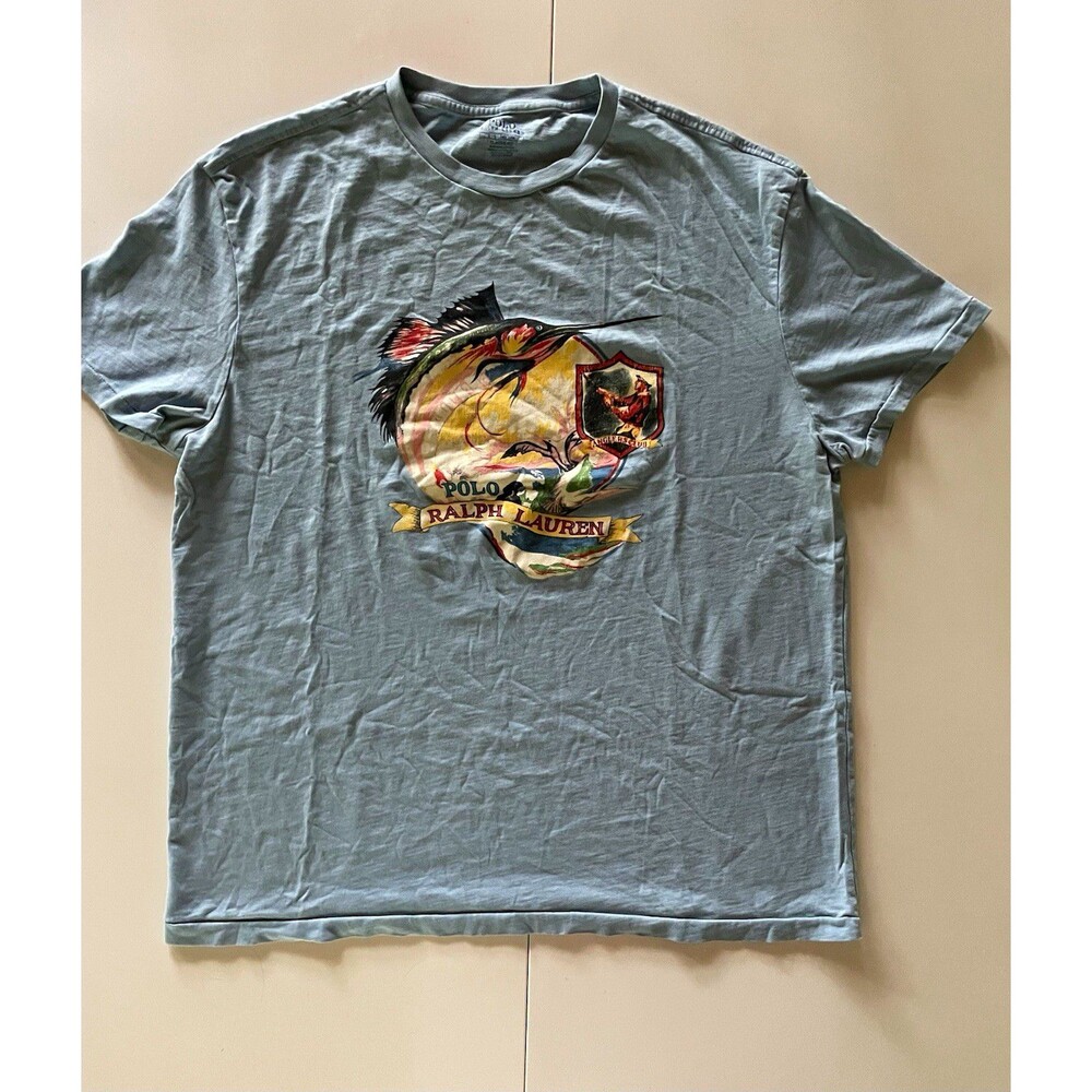 Polo Ralph Lauren Classic Fit Marlin Angler’s Club T-Shirt Large
